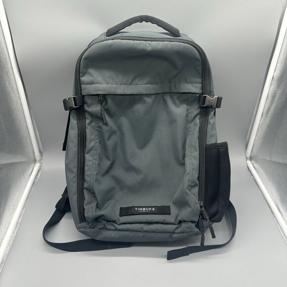 Timbuk2 Division Backpack Gray/Green 15” Laptop Commute Travel Work School Bag - Picture 1 of 11